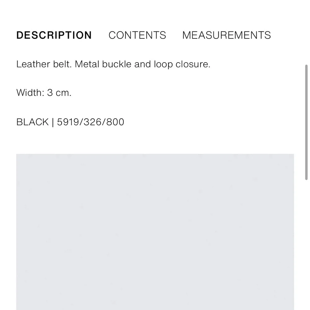 Zara NWT slim leather belt black 5919/326